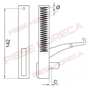 Balama usa cuptor UNOX model  XF 043, Bake-off, Olis, Roller-Grill, Saro